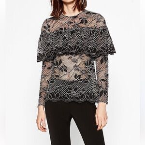 Zara lace blouse size small